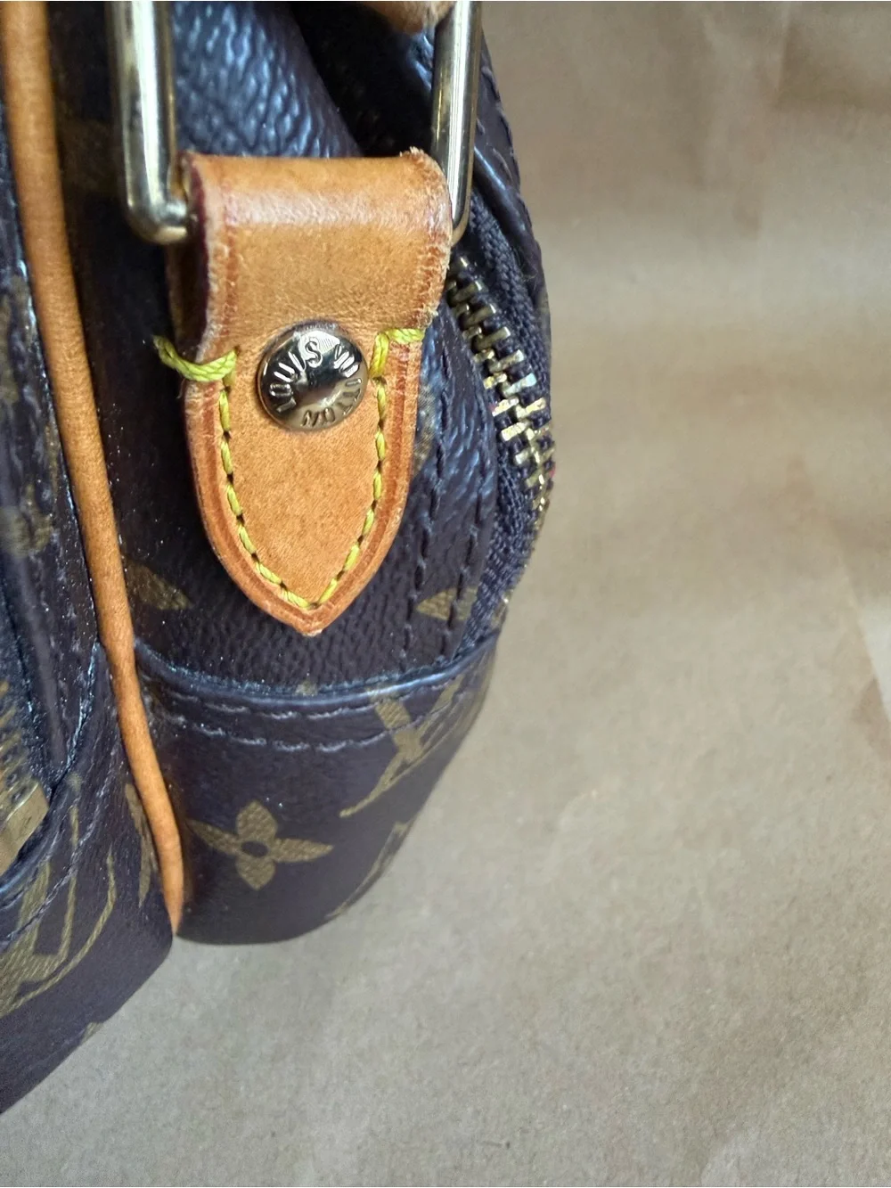 Louis Vuitton vachetta leather